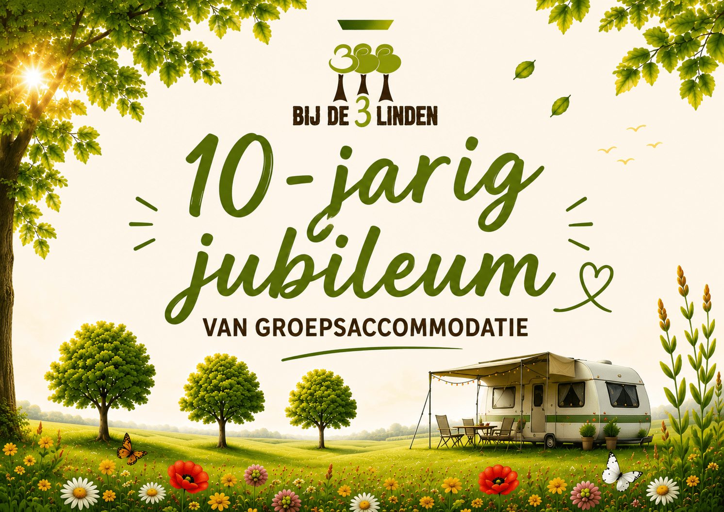 10-jarig jubileum van groepsaccommodatie