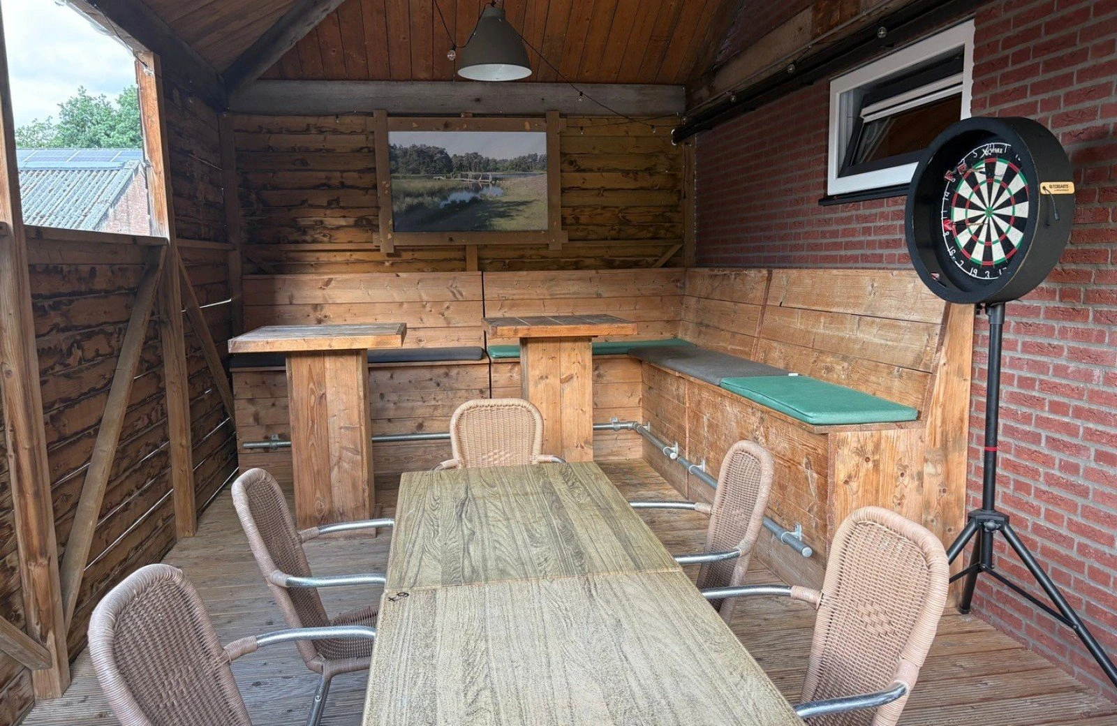 Terras met dartbord bb wijchen